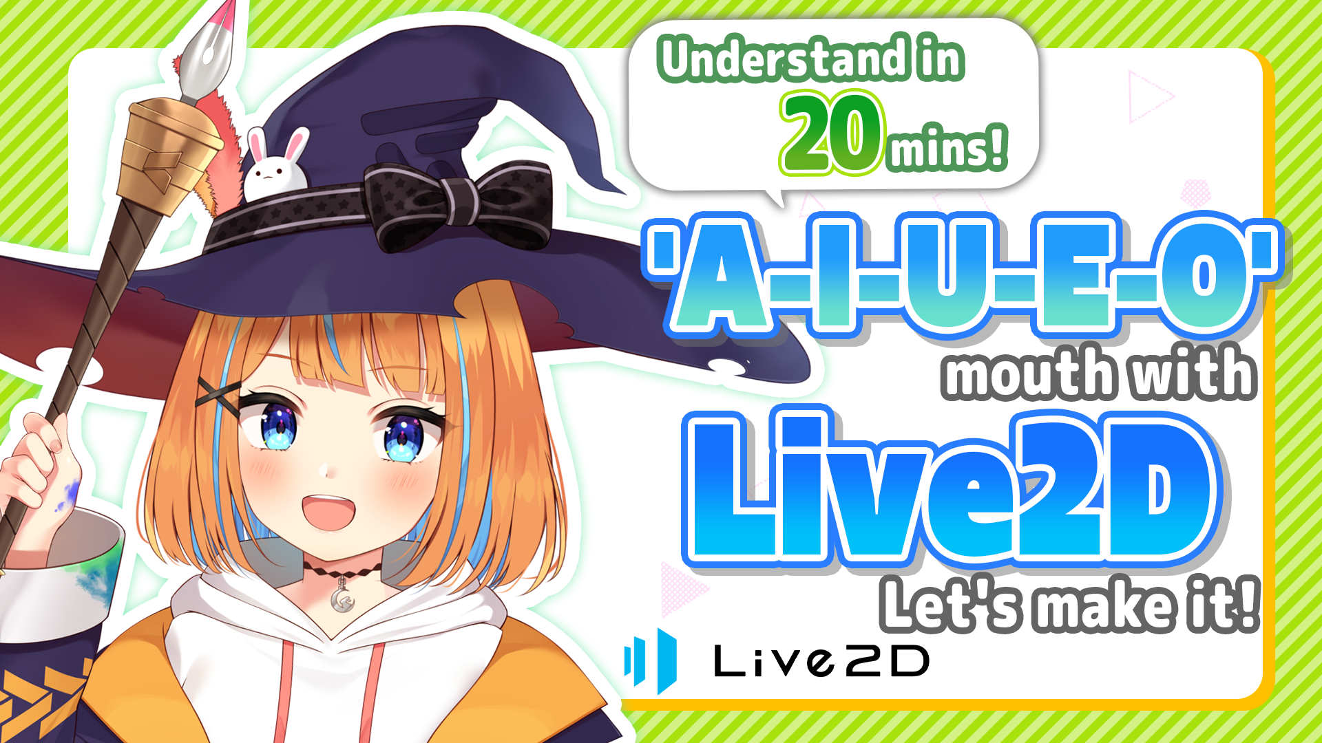 20mins to learn A-I-U-E-O mouth