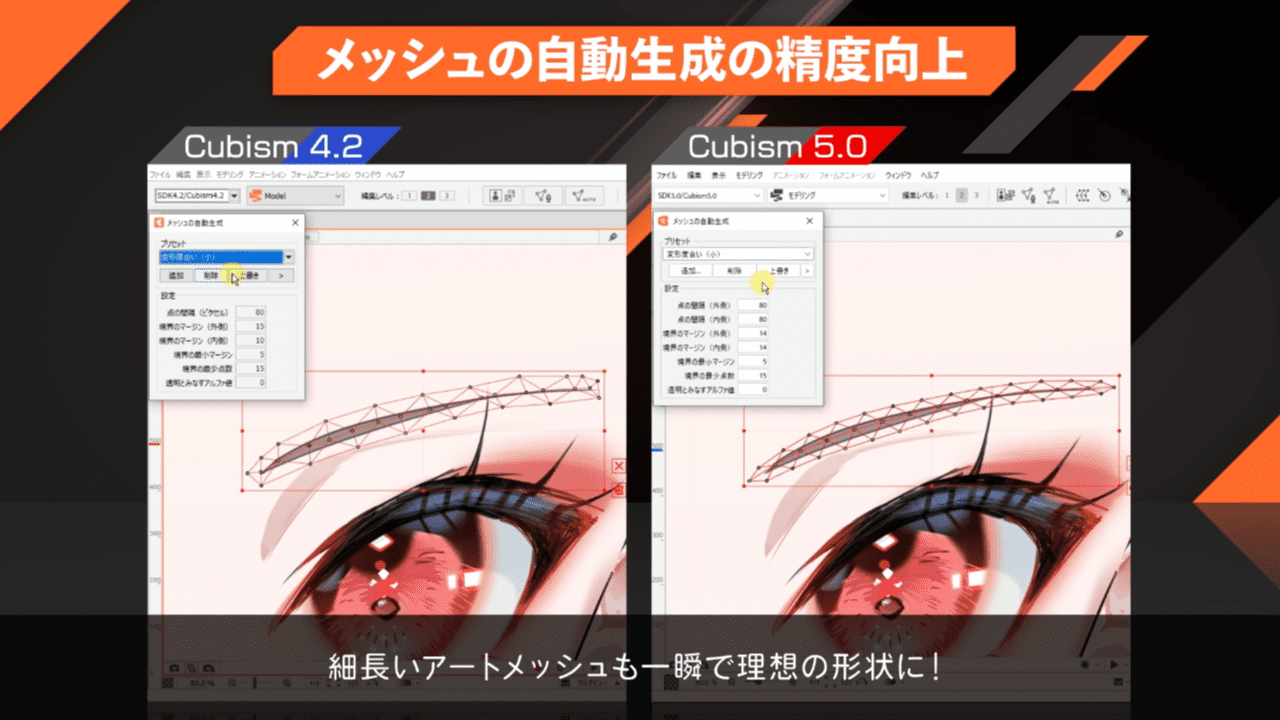 メッシュの自動生成の精度向上