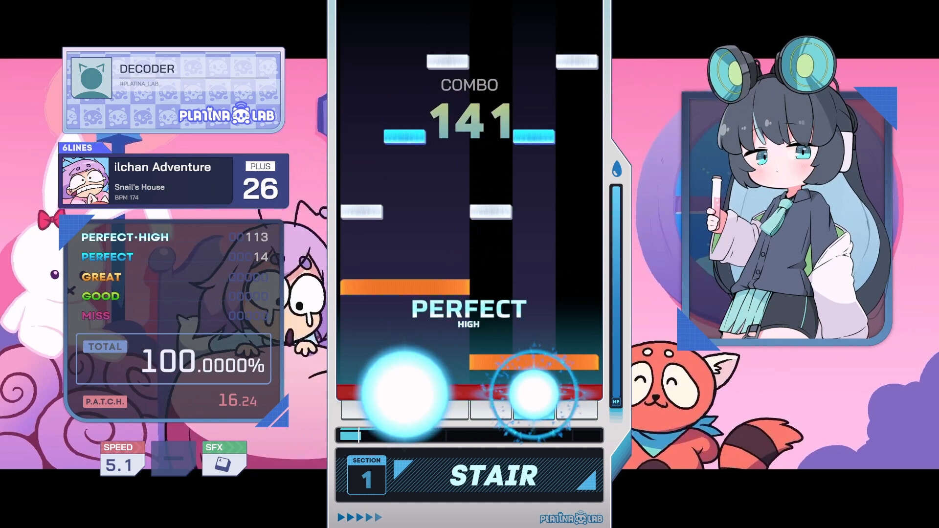 Steamリズムゲーム『PLATiNA :: LAB』では、ノーツ叩きに連動して美少女がモチモチ動く。韓国のスタートアップゲーム企業はなぜLive2Dを選んだのか訊いてきた
